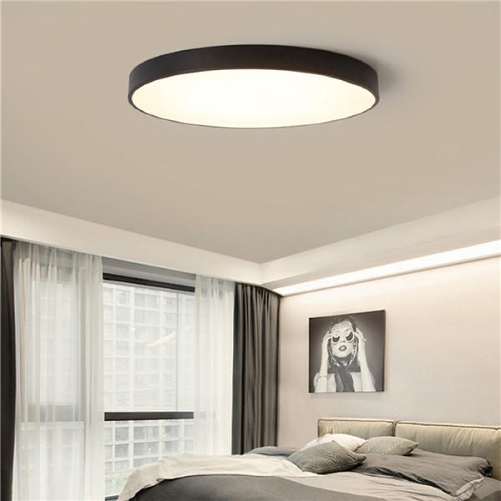 12W 18W 24W 5CM Warm/Cold White LED Ceiling Light Black Mount Fixture for Home Bedroom Living Room - 12W Warm White - Image 2