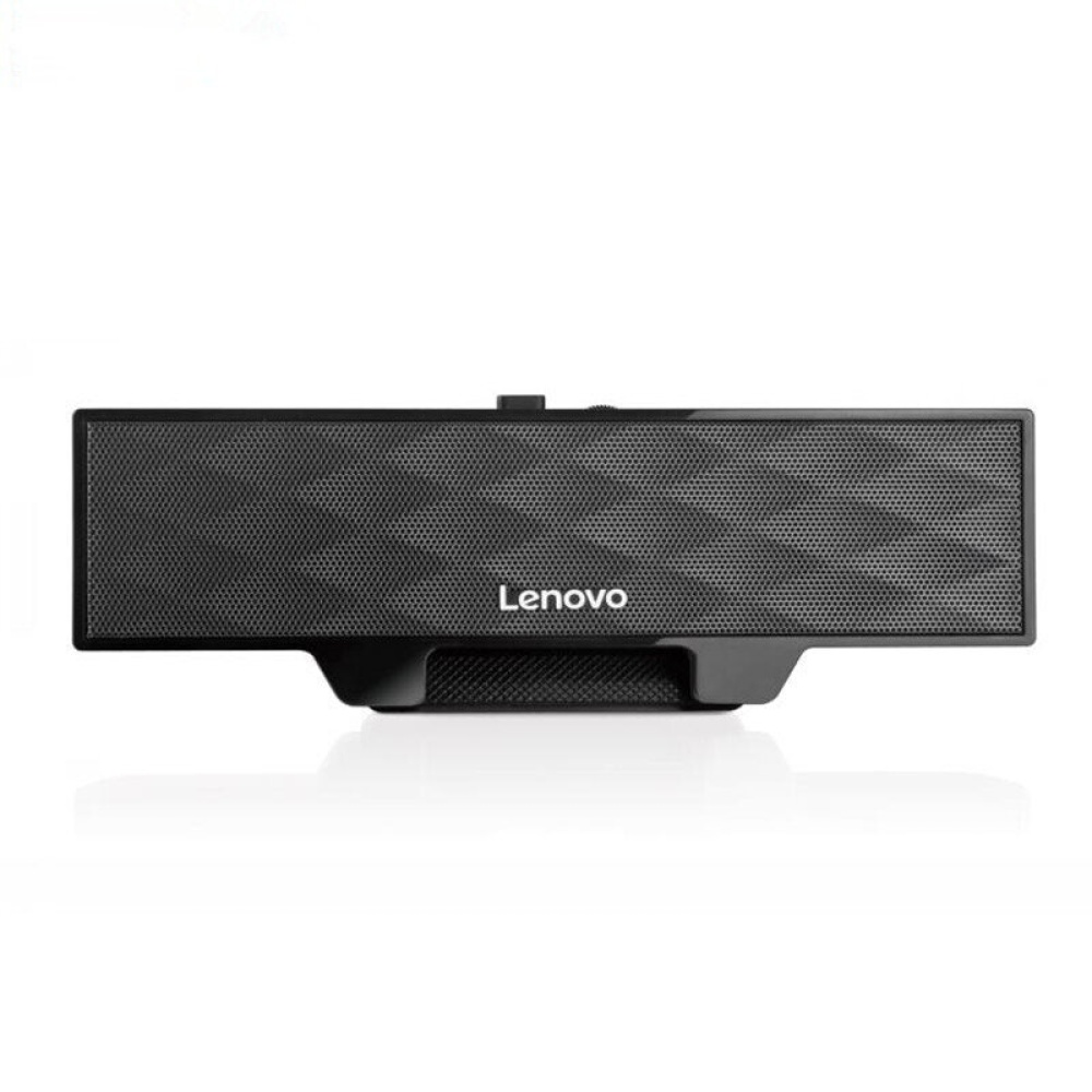 Lenovo B10 Speaker Double Drivers Stereo Soundbar USB Powered 3.5mm Wired Computer Sound Bar Mini Soundbar Speaker For PC Tablet Cell Phone - Black - Image 2