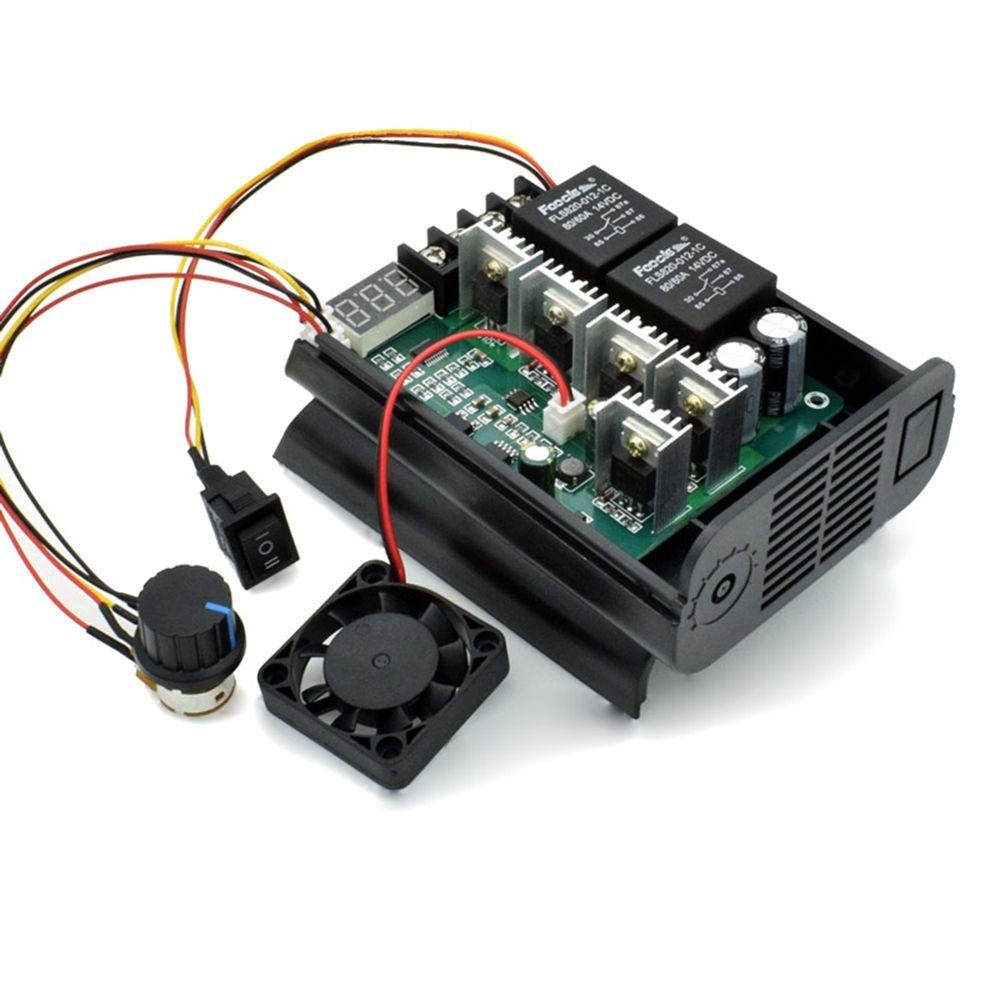 PWM DC Motor Speed Controller Max 60A CW CCW Digital Display 0~100% Adjustable Drive Module Build in FAN - Image 2