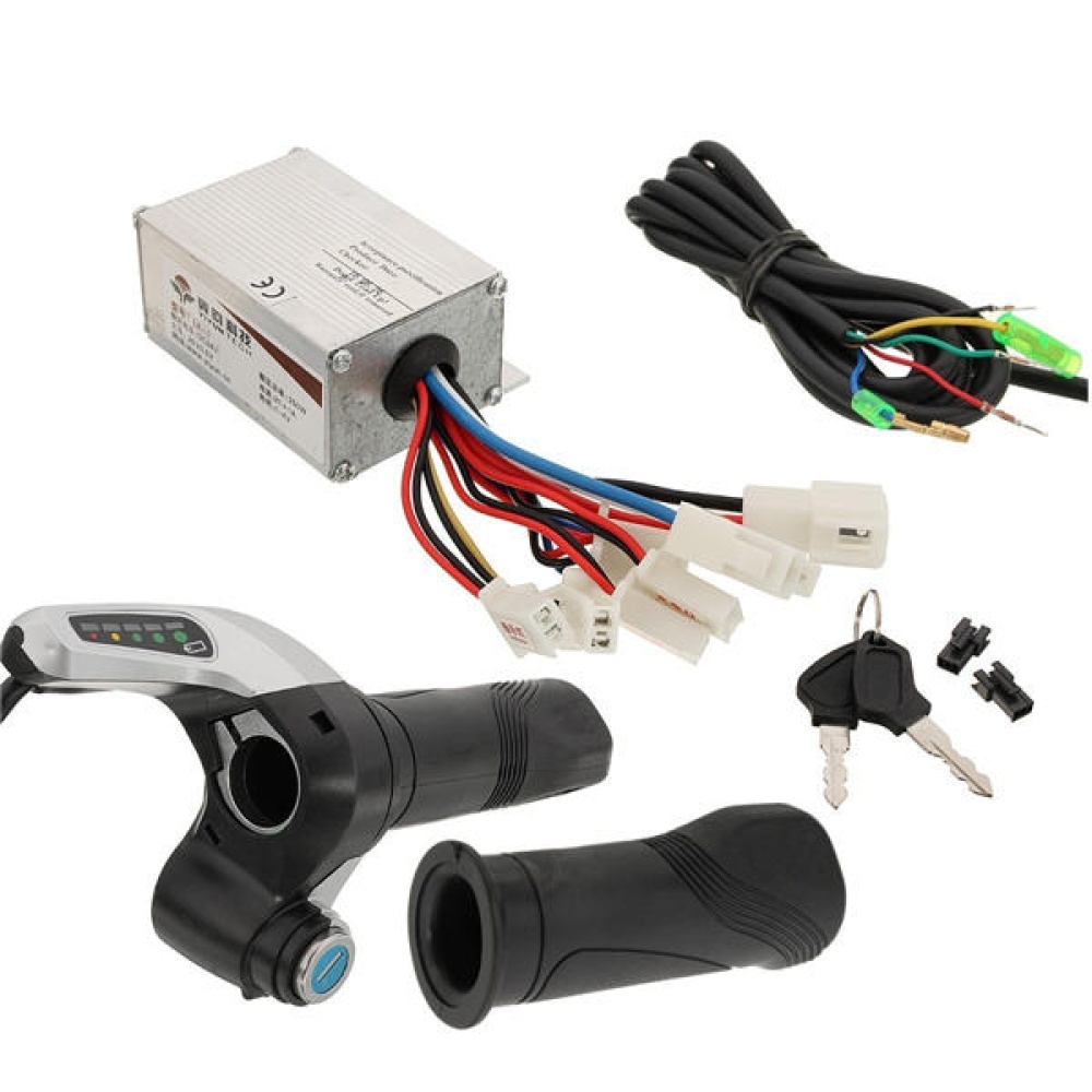 24V 250W Motorcycle Brush Speed Controller & Scooter Throttle Twist Grips - Image 2