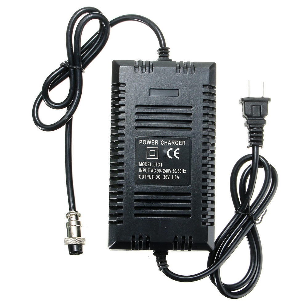 DC 36V 1.6A - 1.8A Amp Battery Charger WIth Plug For Electric Bike Scooter - Image 2