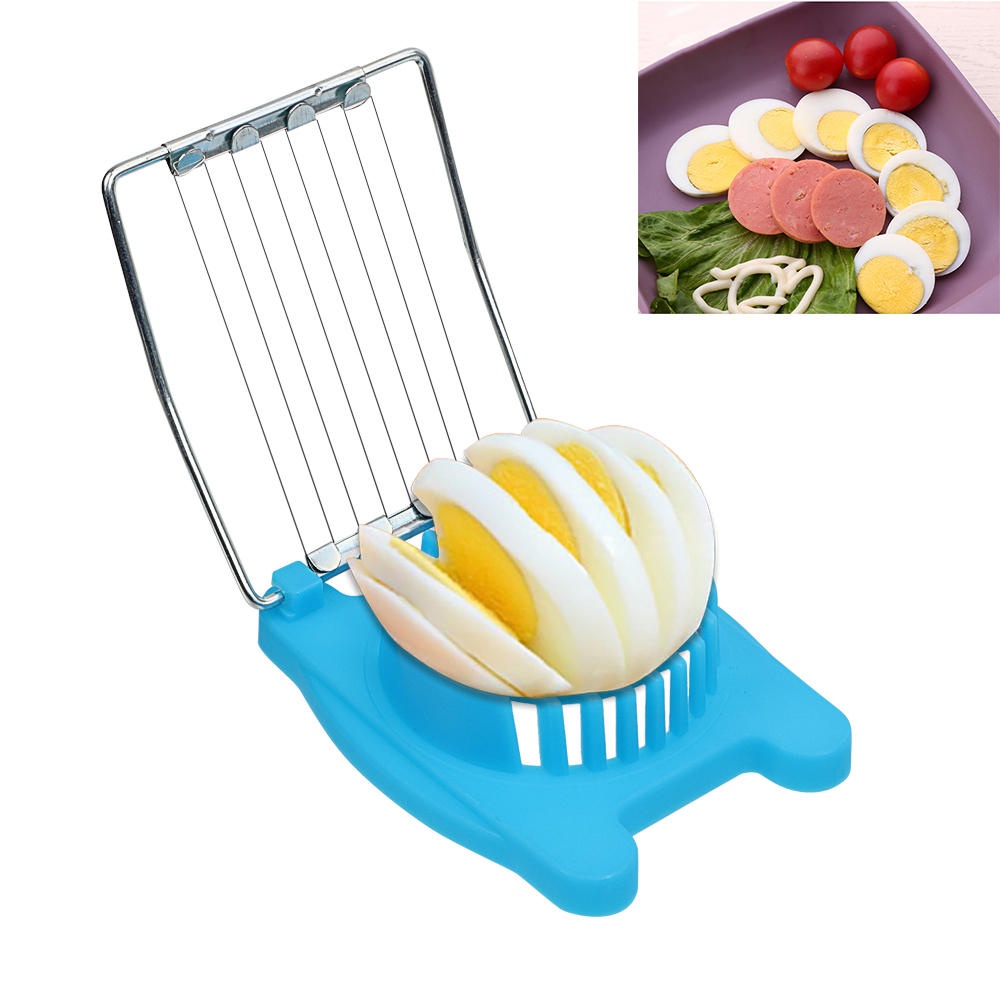 1PC Stainless Steel Cut Egg Slicer Sectioner Cutter Mold Multifunction Eggs Splitter Cutter Kitchen Tools Egg Tool - Random color - Image 2