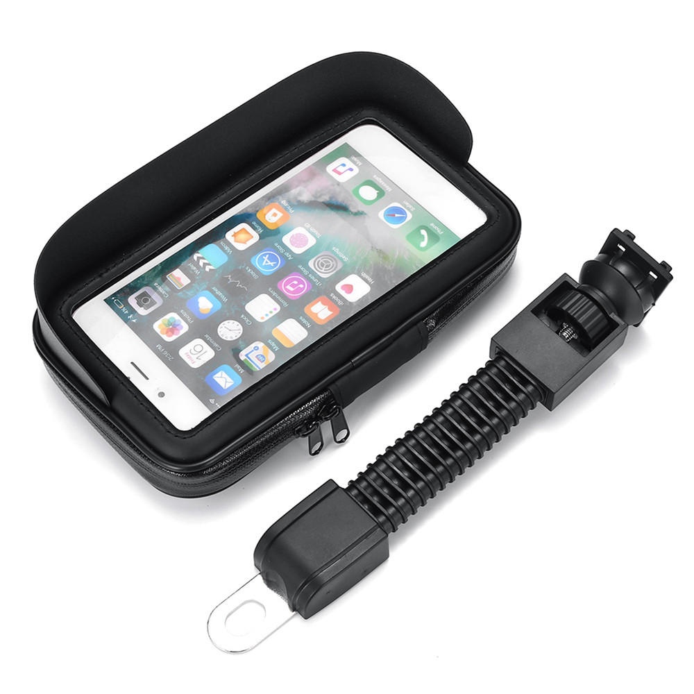 6.3inch Waterproof Phone Holder Motorcycle Bike Handlebar Bag GPS Bicycle Mount Case - Image 2