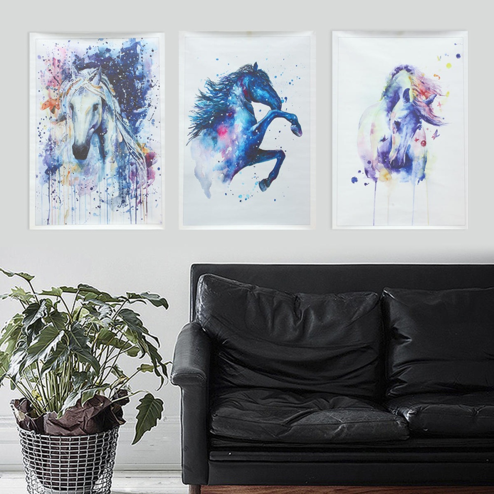 Watercolour Fairy Horse Picture Canvas Unframed Paintings Abstract Wall Art Decor - 3 - Image 2