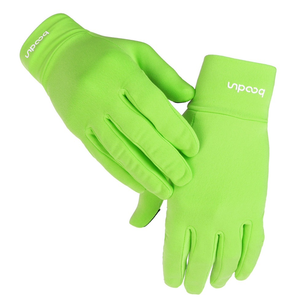 BOODUN Screen Touch Glove Winter Outdoor Sports Motorcycle Bicycle Riding - M Light Green - Image 2