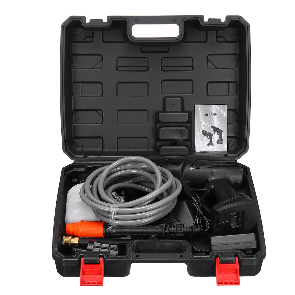 48V Wireless High Pressure Washer Car Washing Machine Water Spray Guns W/ None/1/2 Battery - Without Plug Without Battery - Image 2