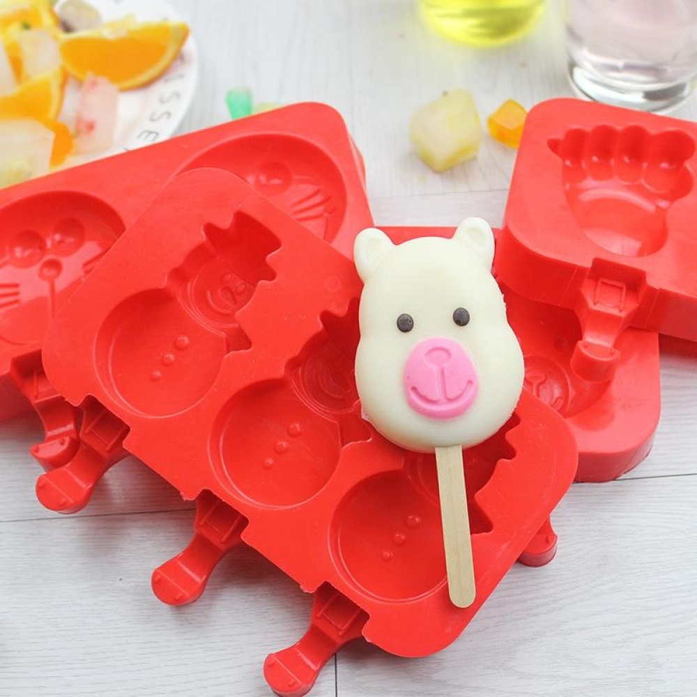 Creative Silicone Ice Cream Mold Ice Lolly Mold Rod Ice Mold Red Food Grade - #2 - Image 2