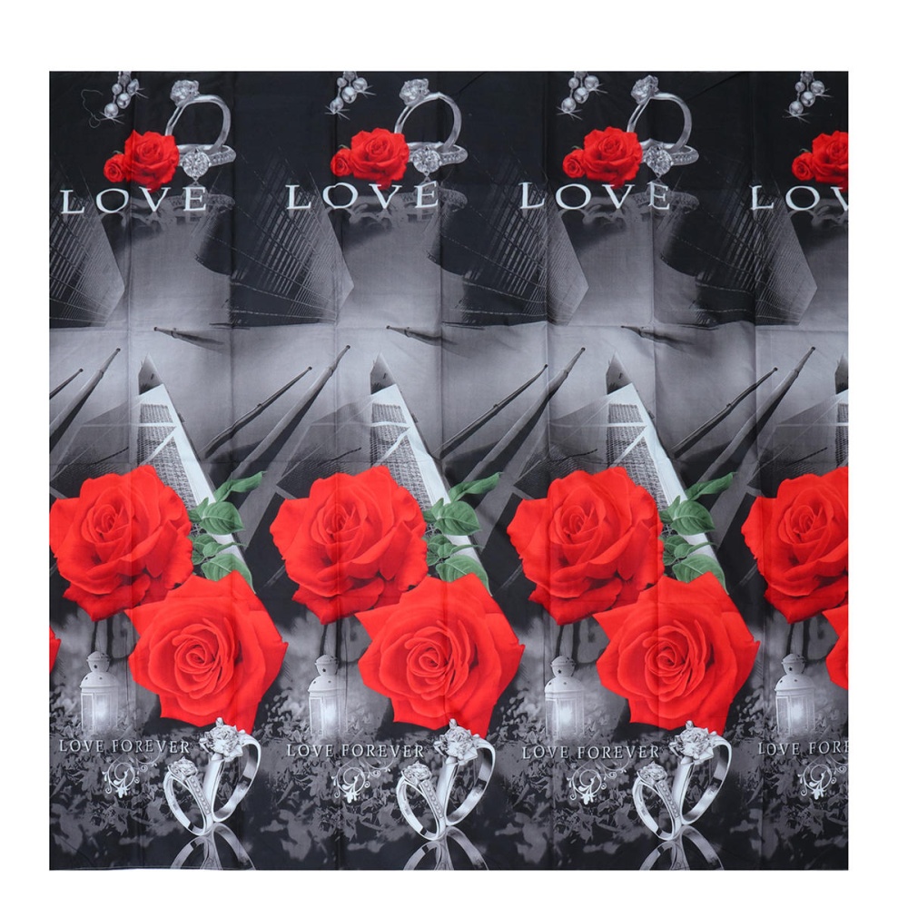 4PCS 3D Stereoscopic Rose Printed Bed Duvet Quilt Cover Pillowcase Bedding Sets - Image 2