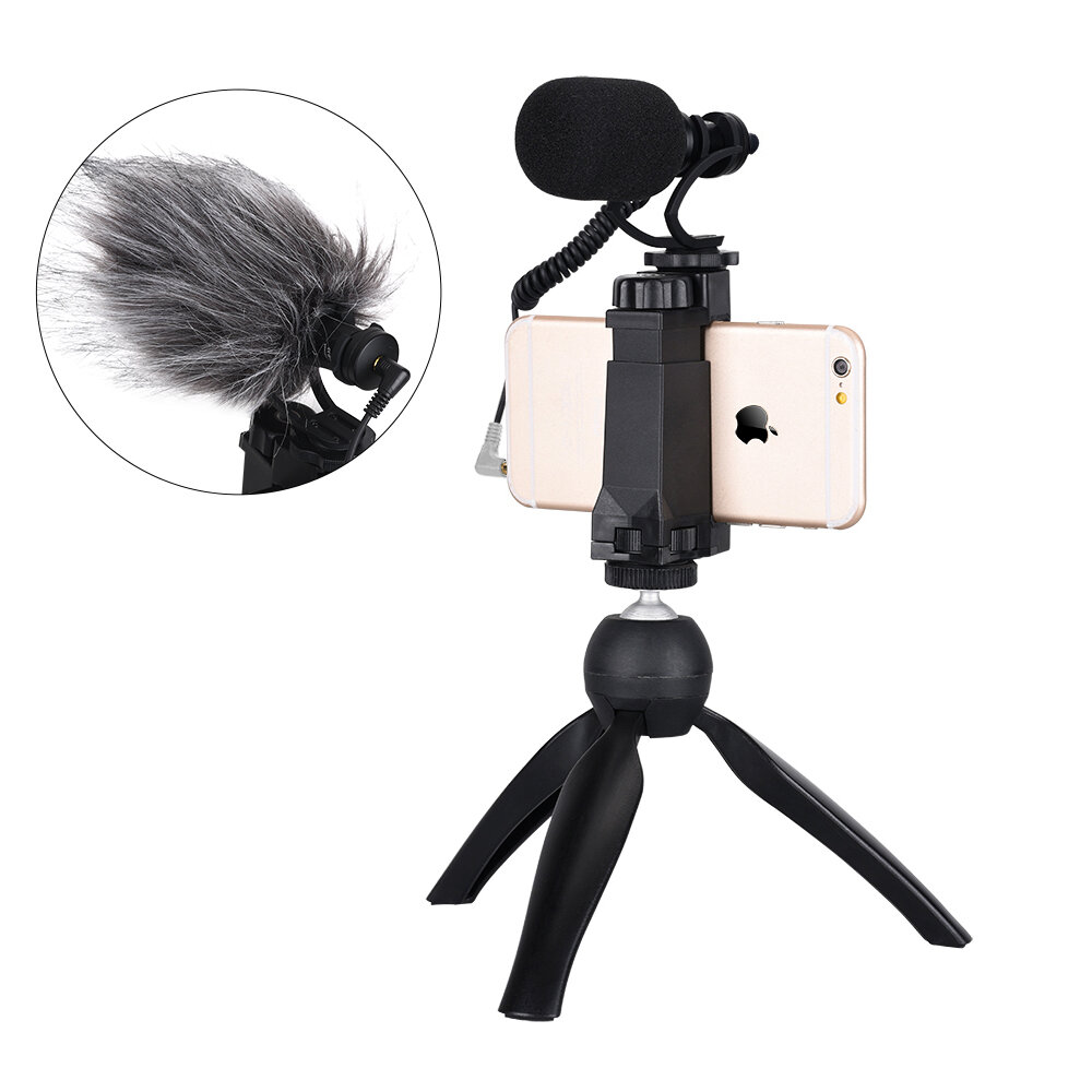 COMICA CVM-VM10-K2 Smartphone Video Rig with Cardioid Directional Video Microphone for iPhone 5 5C 5S 6 6S 7 8 - Image 2