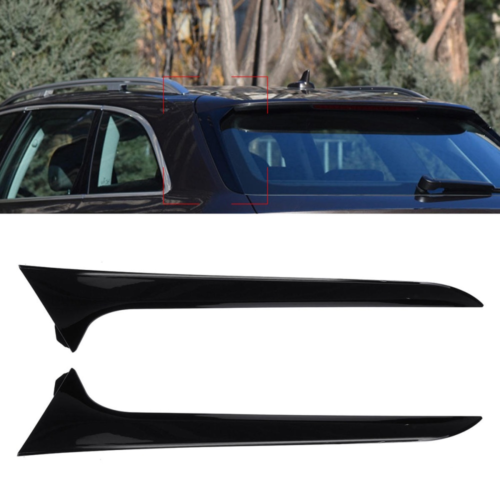 Car Rear Window Side Spoiler Wing Canards Splitter For Audi A6 C7 Allroad TDI Quattro/Audi A6 C7 Avant 2012-2018 - Image 2