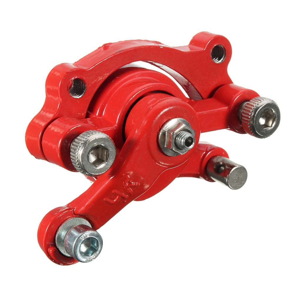 Left 47cc 49cc Brake Caliper For Mini Dirt Bike ATV Quad Goped Scooter Go Kart - Red - Image 2