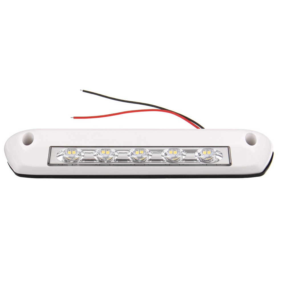 12V 24V 8W LED Interior Ceiling Tail Light For Caravan Truck Trailer RV Boat Fixtures Waterproof - White - Image 2