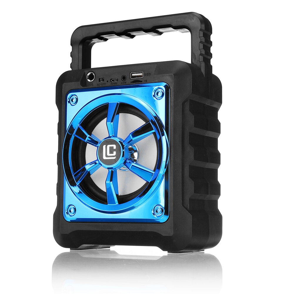 Bakeey 1200mAh Portable bluetooth Hi-Fi Speaker Outdoors Waterproof AUX USB TF FM Playing Loudspeaker - Without-Microphone Blue - Image 2