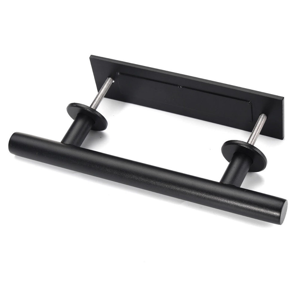 Black Barn Door Modern Handle Pull Knobs for Sliding Door Cabinet Drawer Wardrobe - Image 2