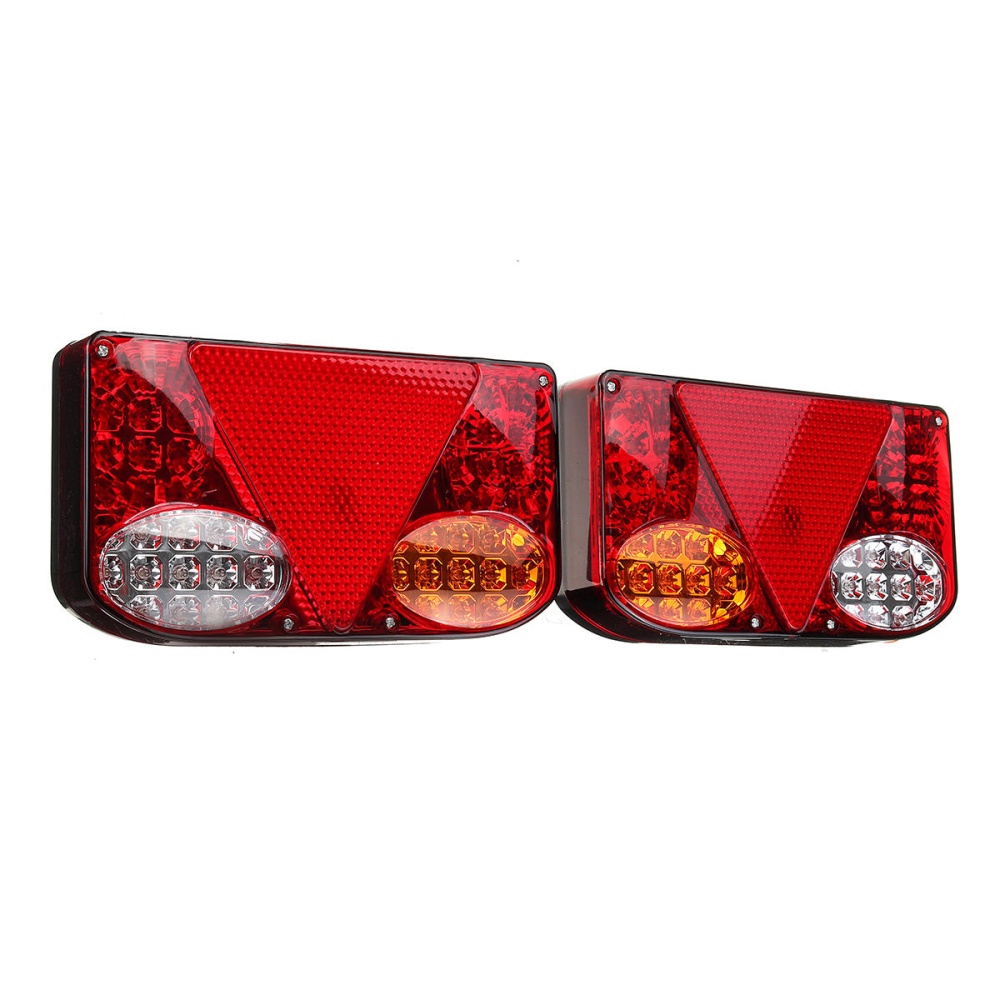 Pair 12V LED Rear Tail Lights Turn Signal Indicator Lamp For Marine Car Trailer Truck Lorry Pick-Up - Image 2