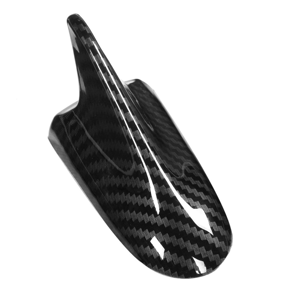 Universal Carbon Fiber Style Car Shark Fin Antenna Radio FM Decorate Aerial - Image 2