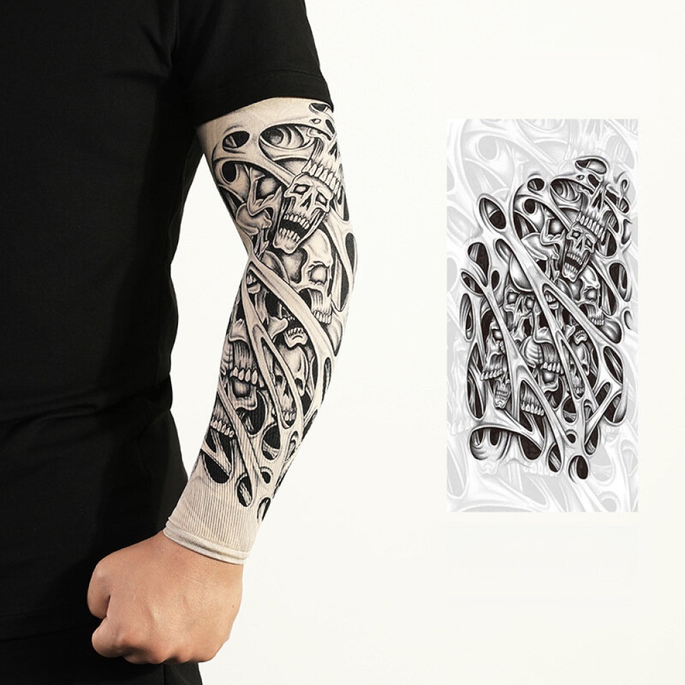 10pcs Tattoo Cooling Arm Sleeves Cover Motorcycle Riding Basketball Golf Sport UV Sun Protection - Image 2