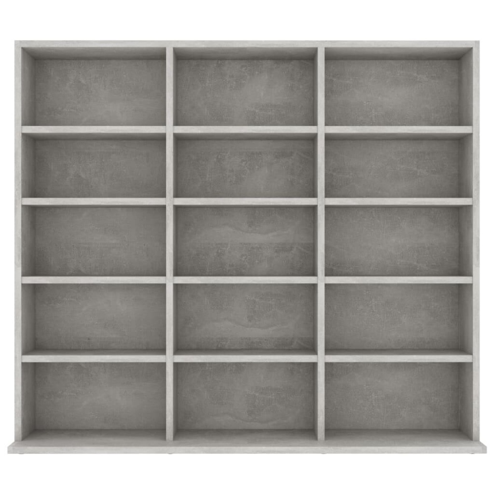 CD Cabinet Concrete Gray 40.6"x9"x35.2" Chipboard - Image 2