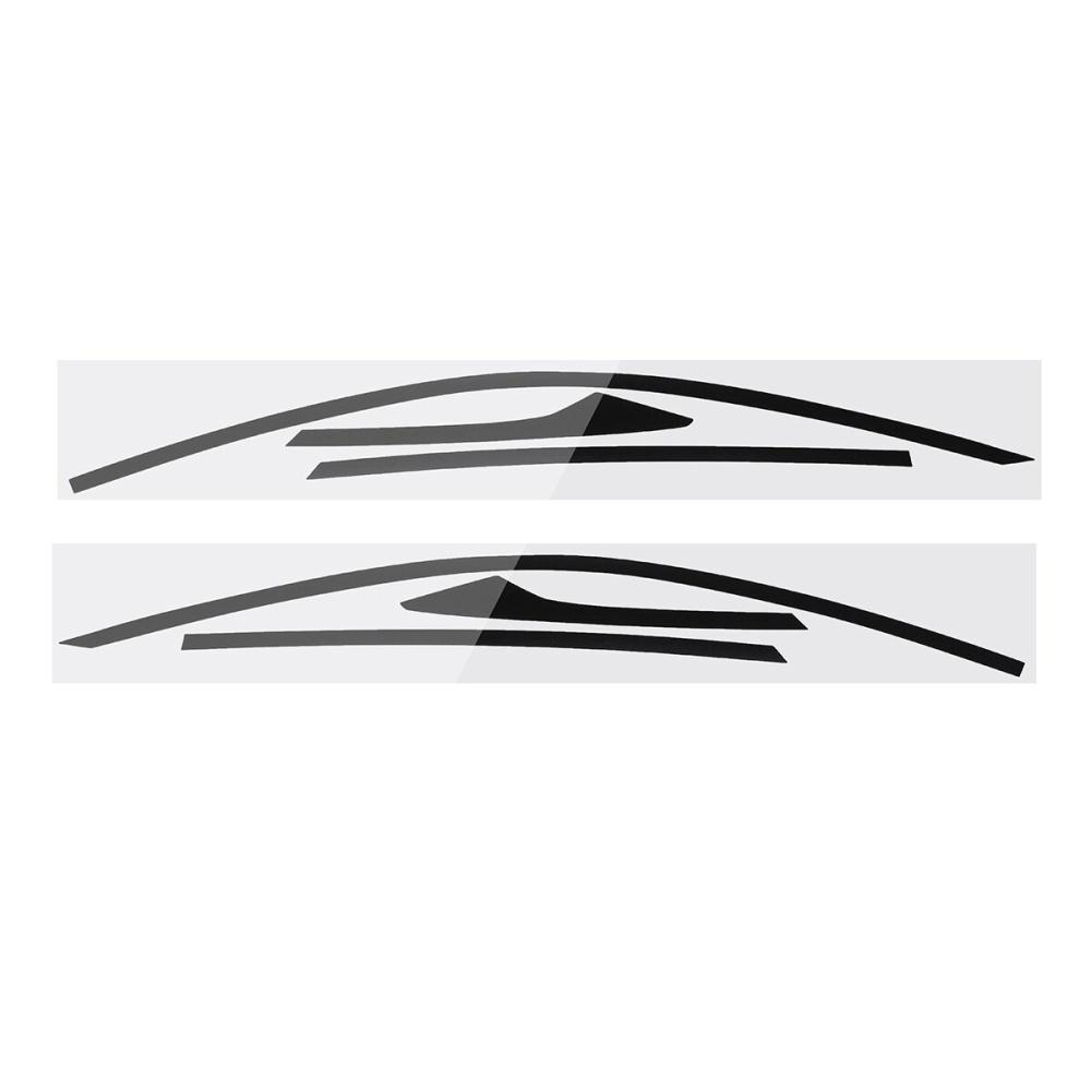 Car Door Side Window Sticker Decal Trim For Honda Civic Sedan 4 Door 2016 - 2018 - Gloss Black - Image 2