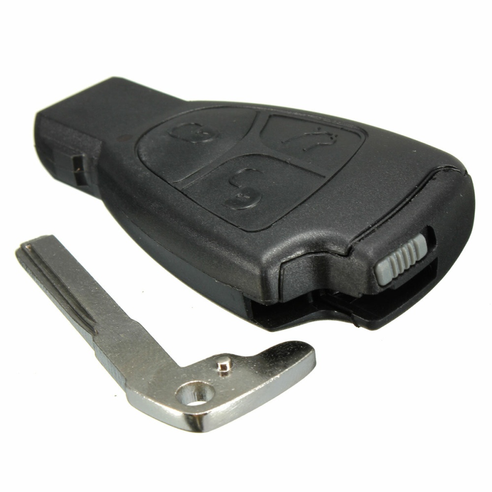 3-key Remote Key Case With Small Key And Battery Clip For Mercedes - Image 2