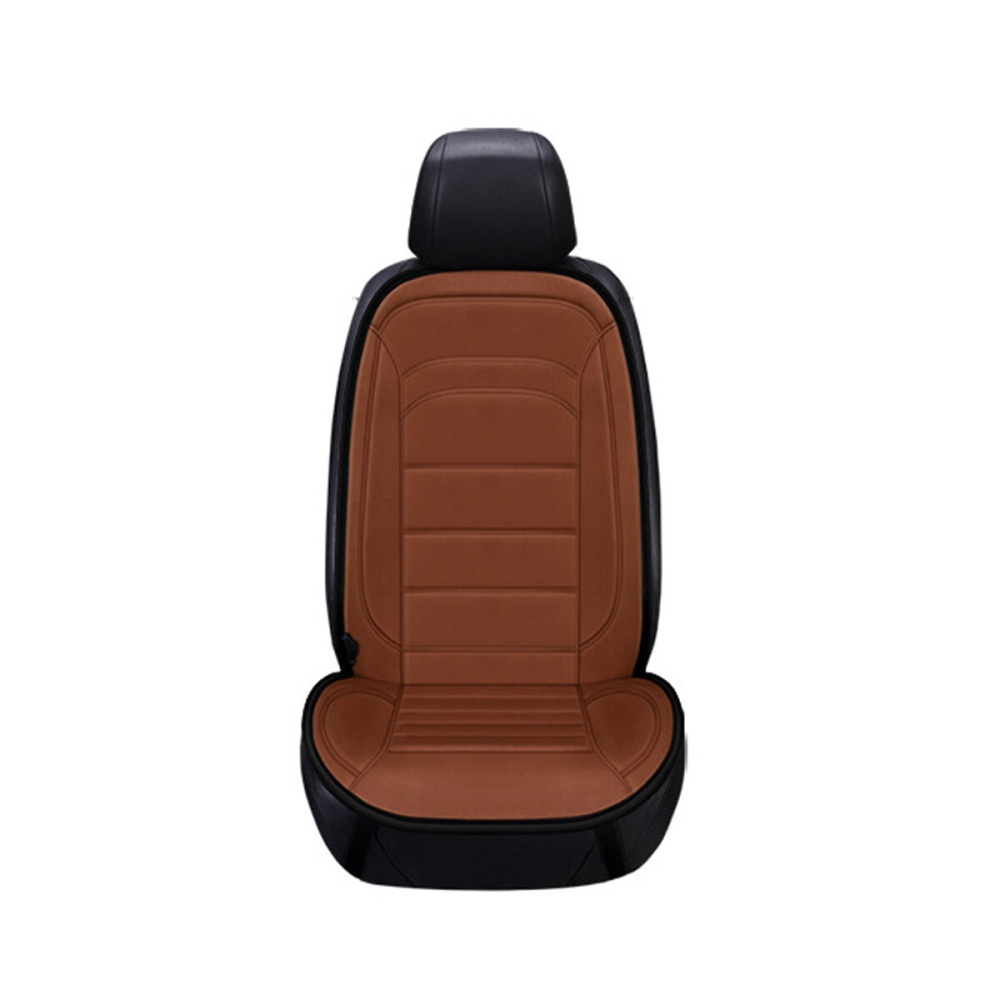 12V Universal Car RV Heated Seat Cushion Cover Heating Heater Warmer Pad Winter - Brown 1 PC - Image 2