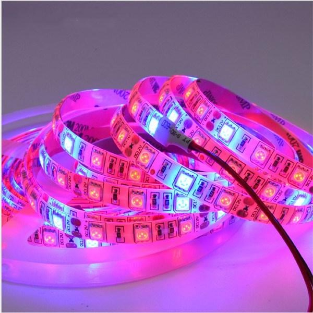 5M 3:1/4:1/5:1 Red:Blue 5050SMD 300LED Non-waterproof Hydroponic Plant Grow Strip Light DC12V - 5 Red 1 Blue - Image 2