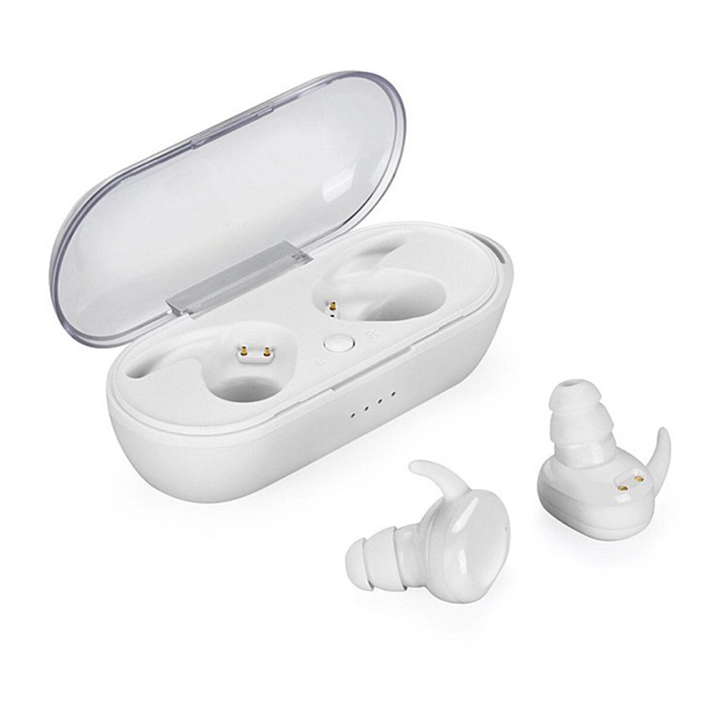 Portable Touch Control Wireless Bluetooth Earphone Stereo Music Earphone Headphone with Mic for Huawei IOS - White - Image 2