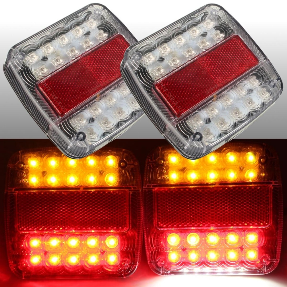 12V LED Caravan Truck Trailer Stop Rear Tail License Plate Indicator Lamp - Image 2