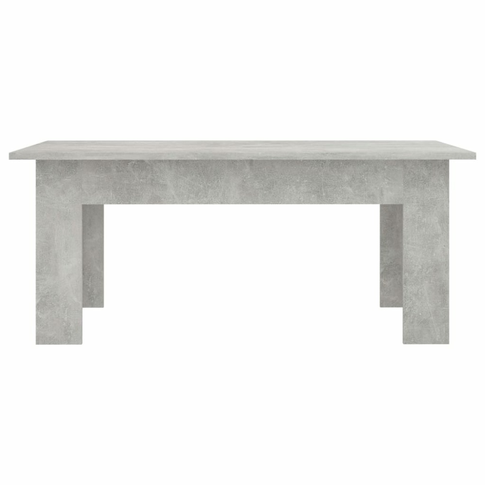 Coffee Table Concrete Gray 39.4"x23.6"x16.5" Chipboard - Image 2