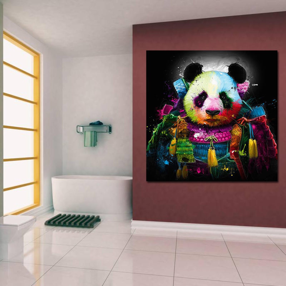 Miico Hand Painted Oil Paintings Animal Panda Paintings Wall Art For Home Decoration - S - Image 2