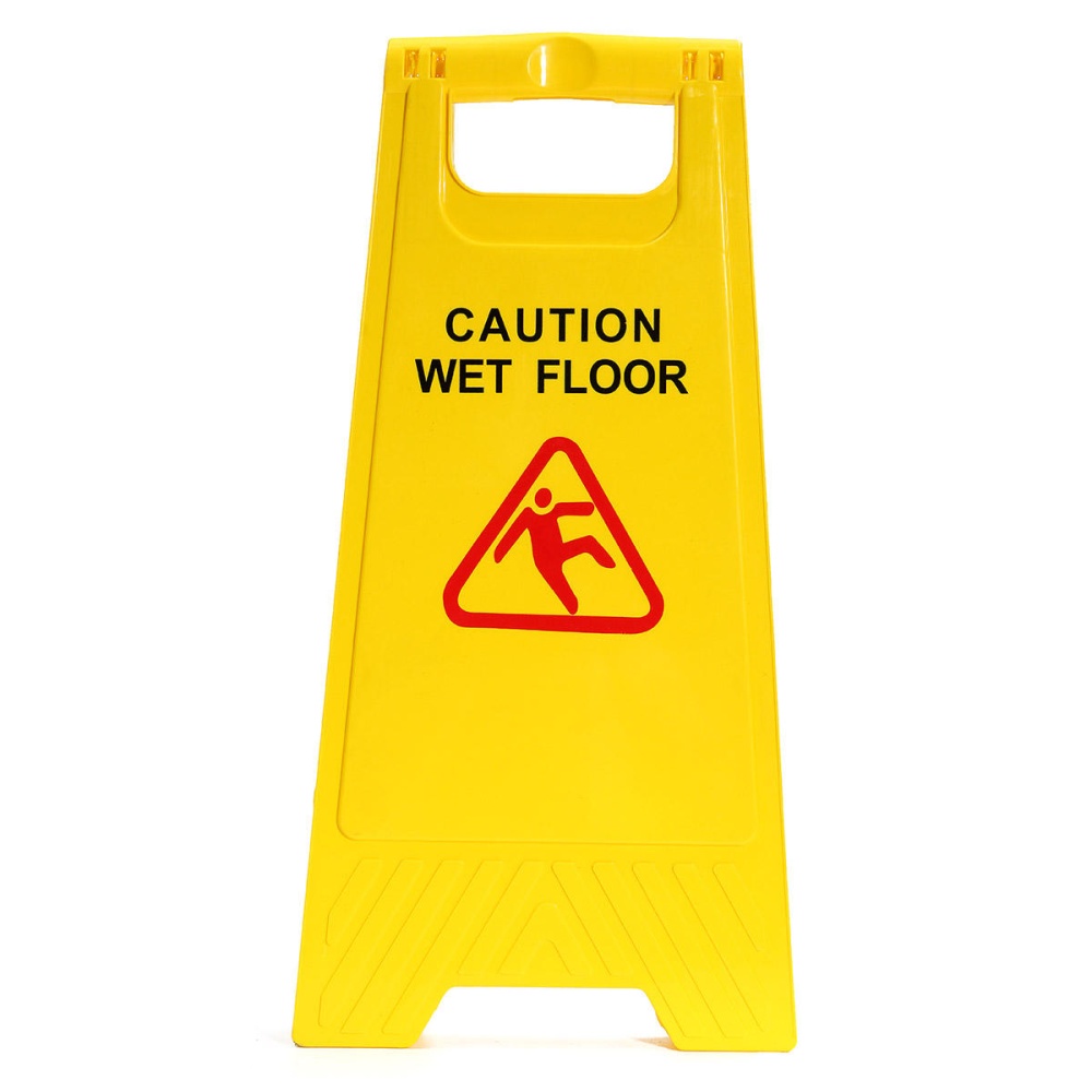 Plastic Caution Wet Floor Folding Safety Sign Cleaning Slippery Warning - Image 2