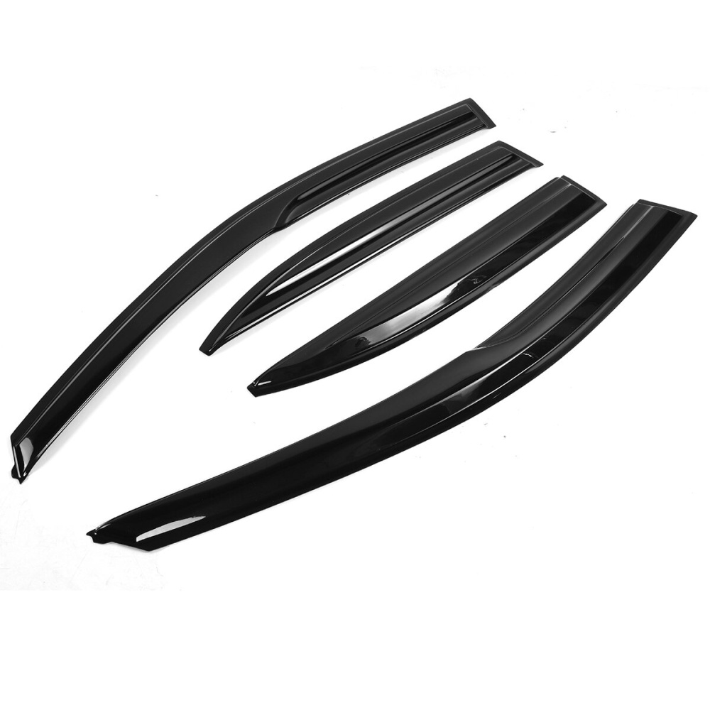 4Pcs For Acura TSX 2009-2014 Sedan CU2 Wavy Style Plastic Exterior Visor Vent Shades Window Sun Rain Guard Deflector - Image 2