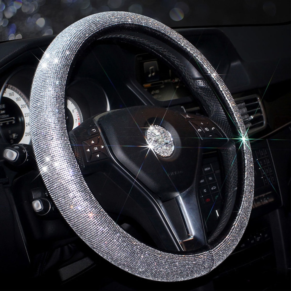 Universal Sparkle Luxury Sparkling Diamond Car Interior Accessories Decoration - Double Cup Set - Image 2