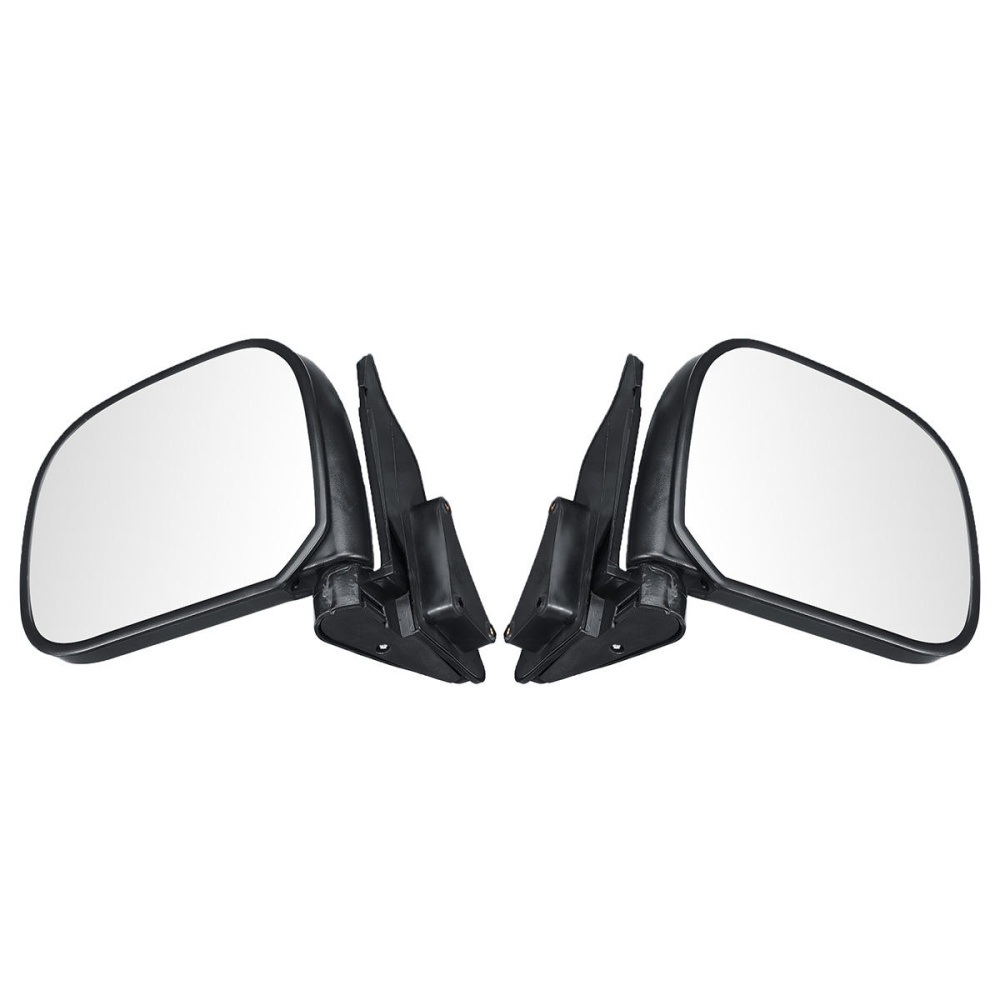 Car Manual Door Rearview Mirror with Glass Left/Right for Toyota Hiace H100 1989-2004 Right-hand Driving - left - Image 2