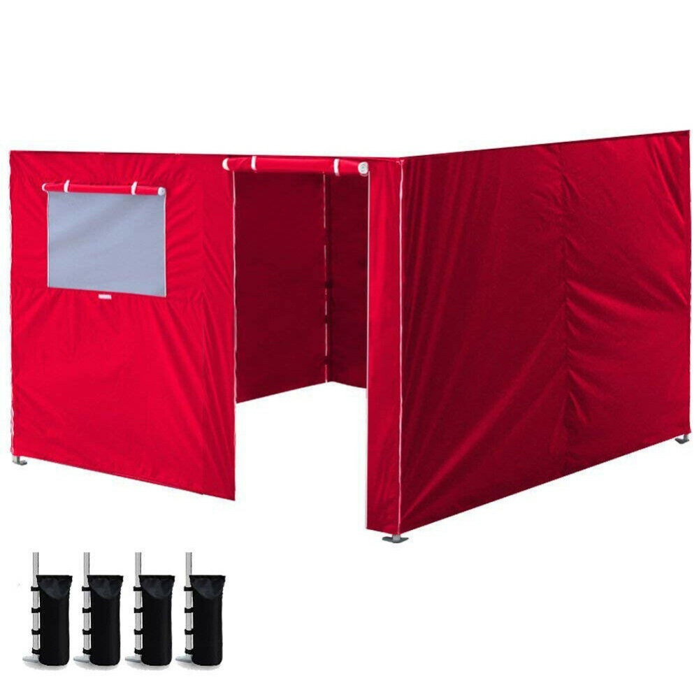 10 x 10'' Enclosure Zipper Side Walls Kit Panels For EZ Up Canopy Gazebo Tent - Blue - Image 2