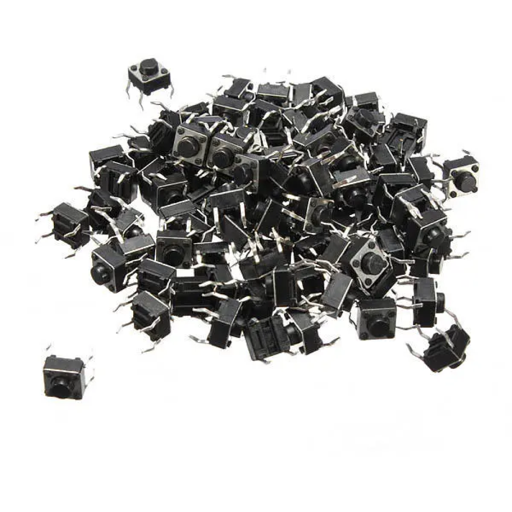 Geekcreit® 1000pcs Mini Micro Momentary Tactile Touch Switch Push Button DIP P4 Normally Open - Image 2