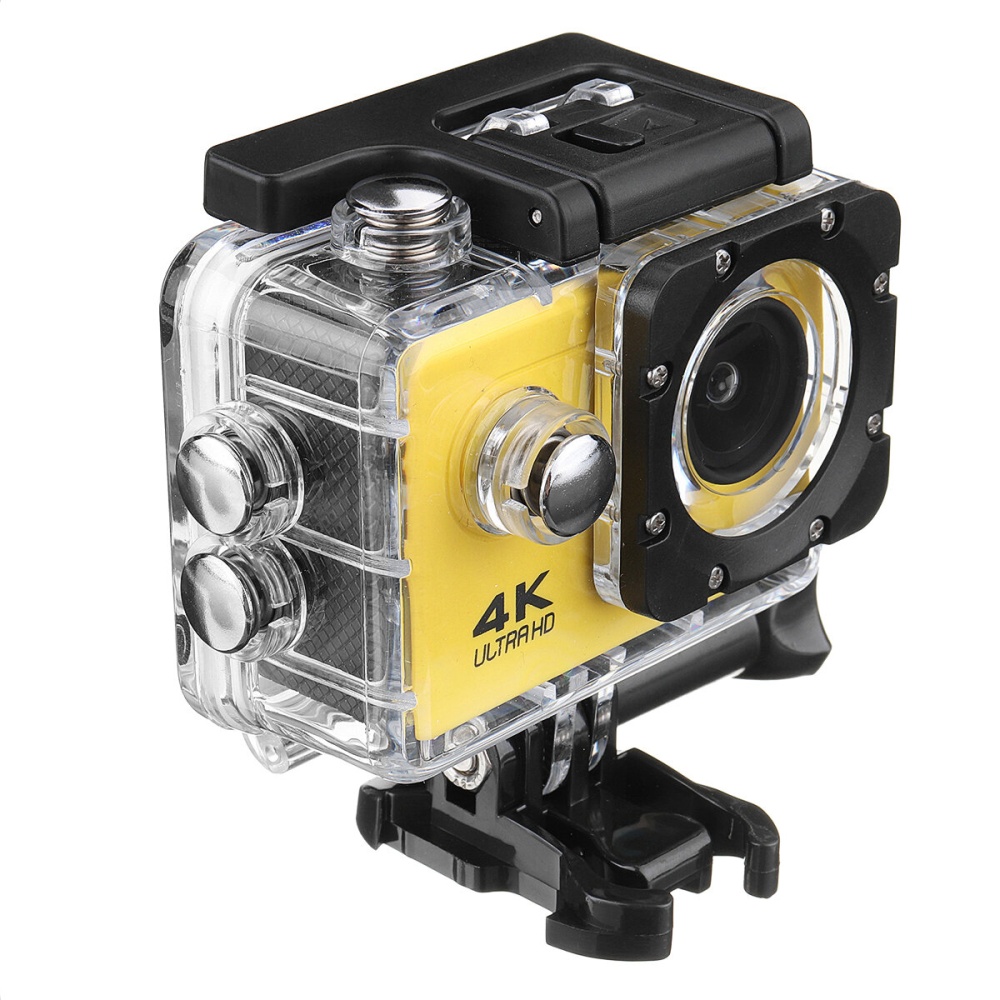 4K Action Camera WiFi Sports Camera Ultra HD 30M 170° Wide Angle Waterproof DV Camcorder with EIS Gyroscope Dual Anti Shake - Black - Image 2