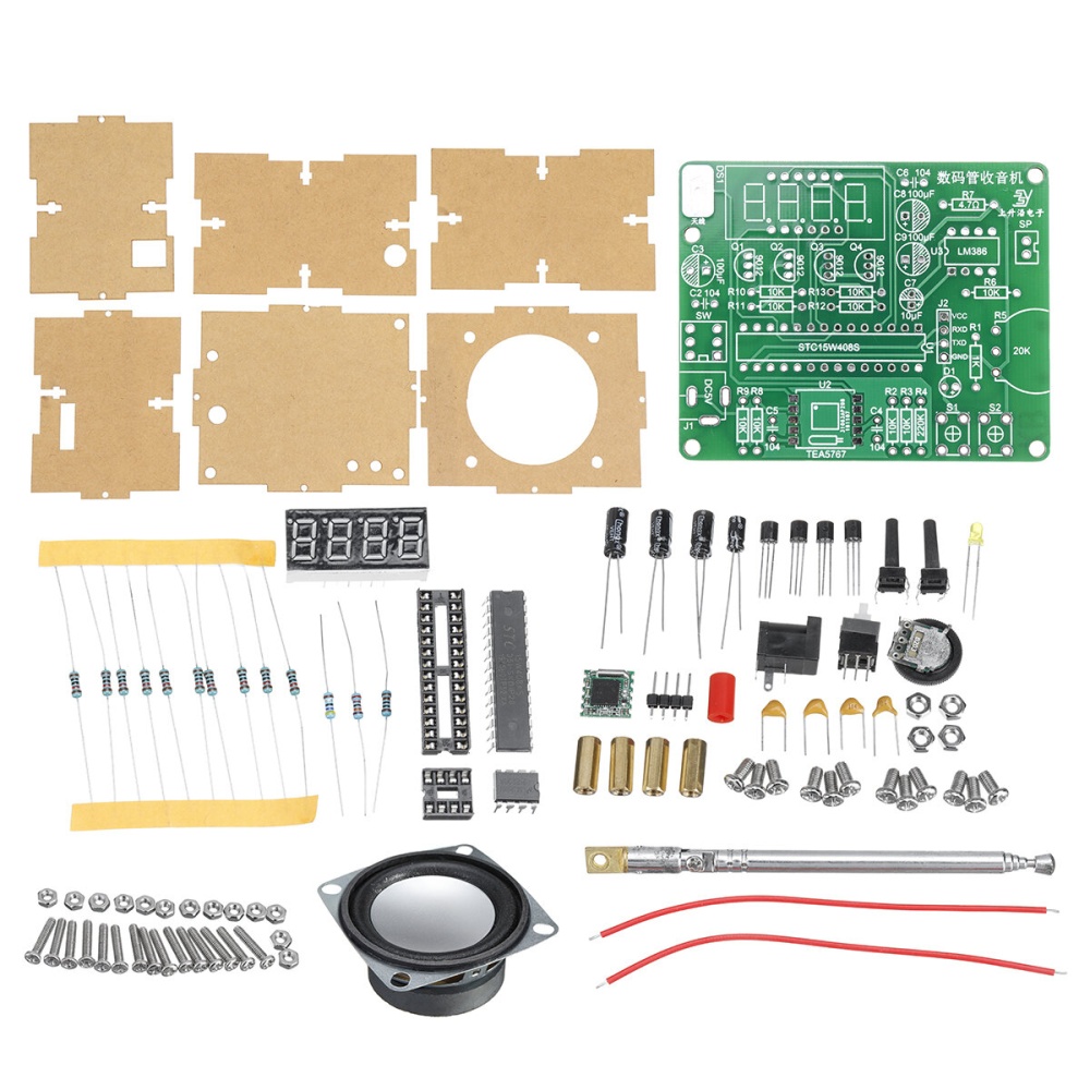 SSY Components + PCB Board Digital Tube Display FM Digital Radio Electronic DIY Production kit - Image 2