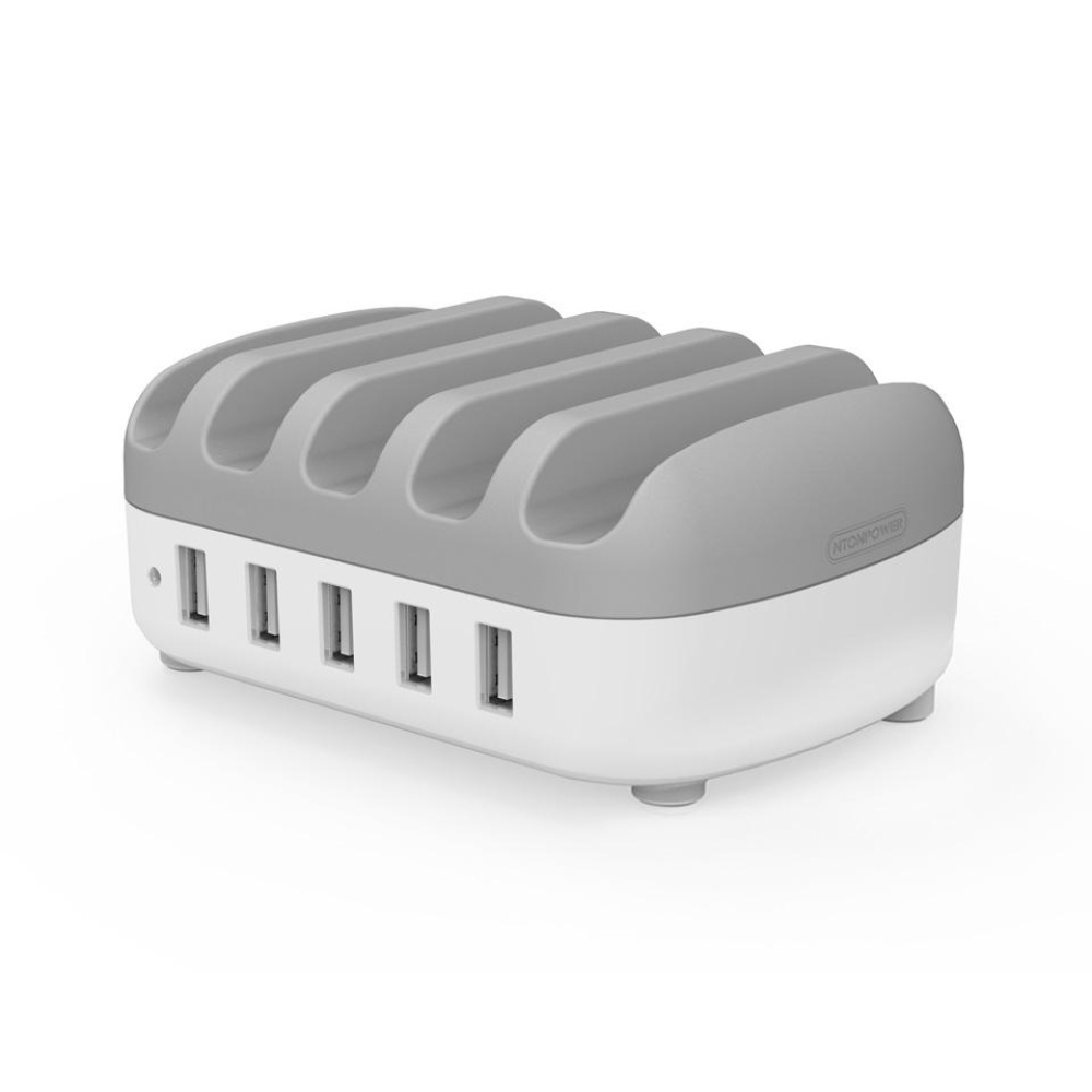 NTONPOWER 5 Ports USB Charger Desktop Dock Station 2.4A Smart Charging