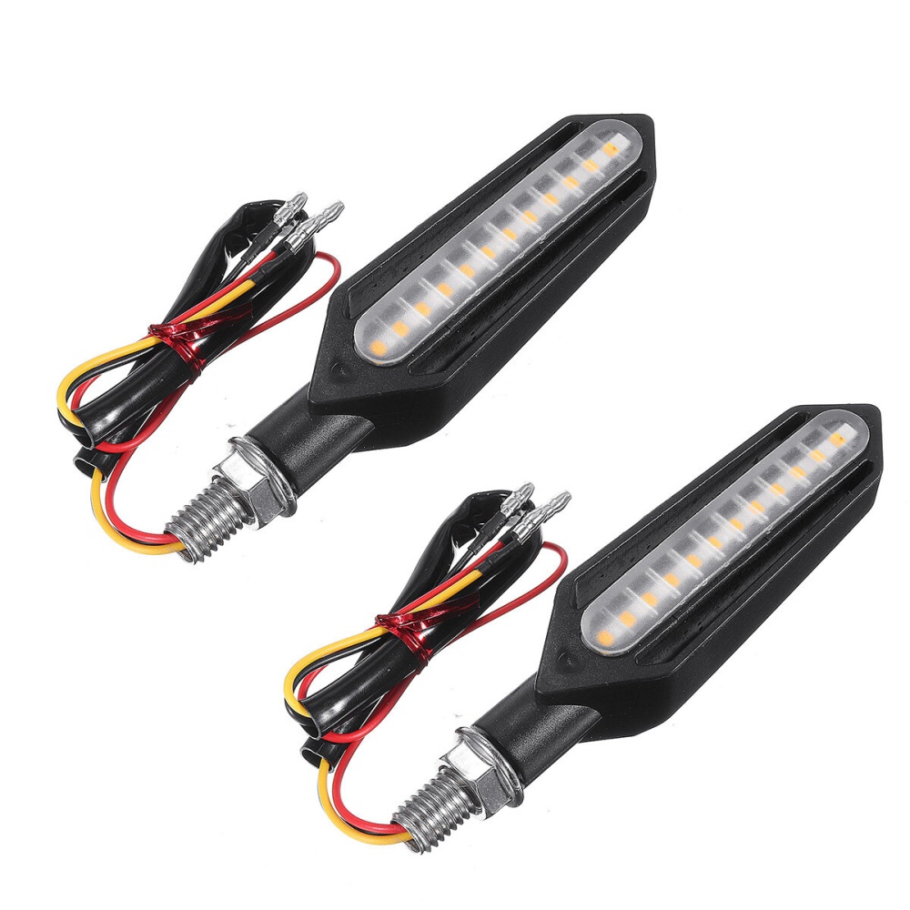 4x Sequential Flowing 24 LED Turn Signal Indicator + White DRL + Red brake Lights - Image 2