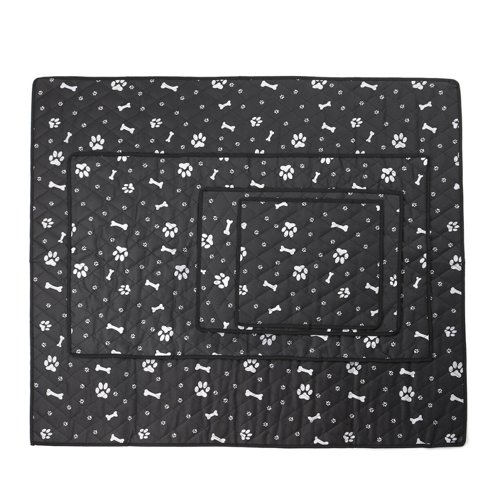 Pet Dog Car Cushion Simple Anti-dirty Anti-skid Mat Air Conditioning Mat - Black L - Image 2