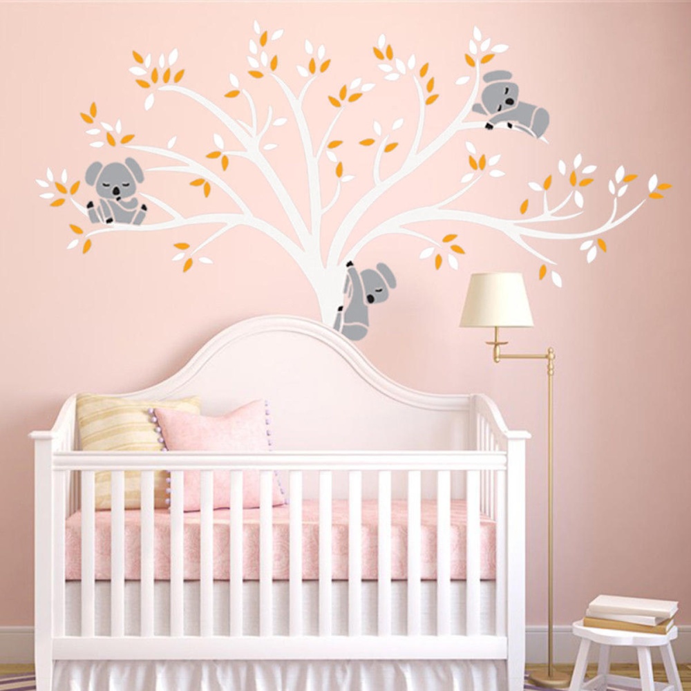 Removable Mural Koala Tree Wall Sticker Kids Decals Home Room Nursery - Image 2