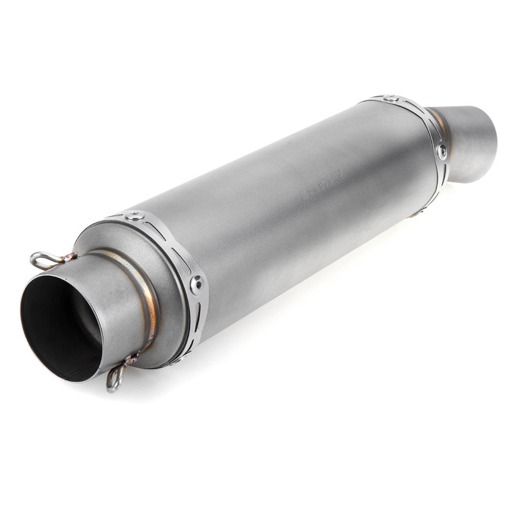 Inlet 36-51mm Motorcycle Exhaust Tail Tip Pipe Muffler Stainless Steel Modified Universal Titanium - Image 2