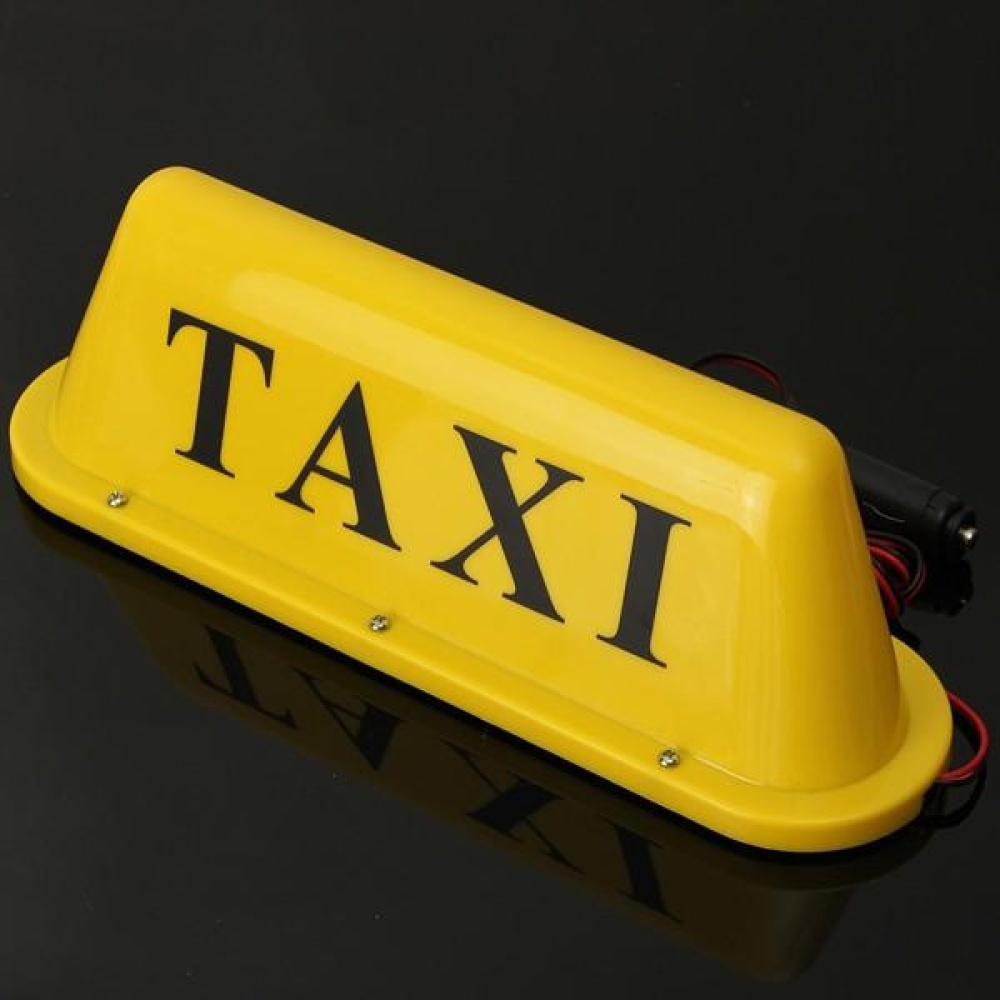 Waterproof 12V Taxi Car Roof Top Cab LED Sign Light Lamp Magnetic Base with Car Lighter Plug - White - Image 2