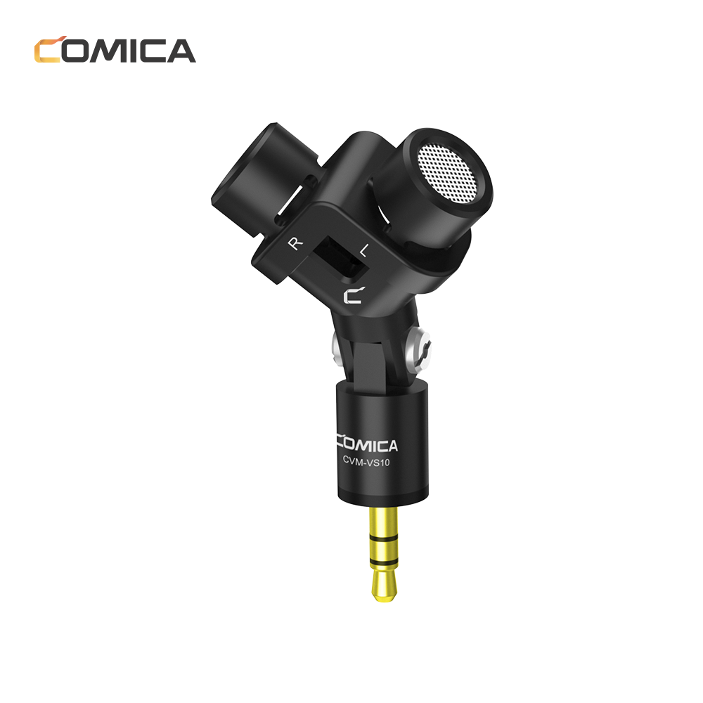 Comica CVM-VS10 XY Stereo Dual Microphone Mini Flexible 3.5mm Plug Microphone Mic For GOPRO Camera - Image 2