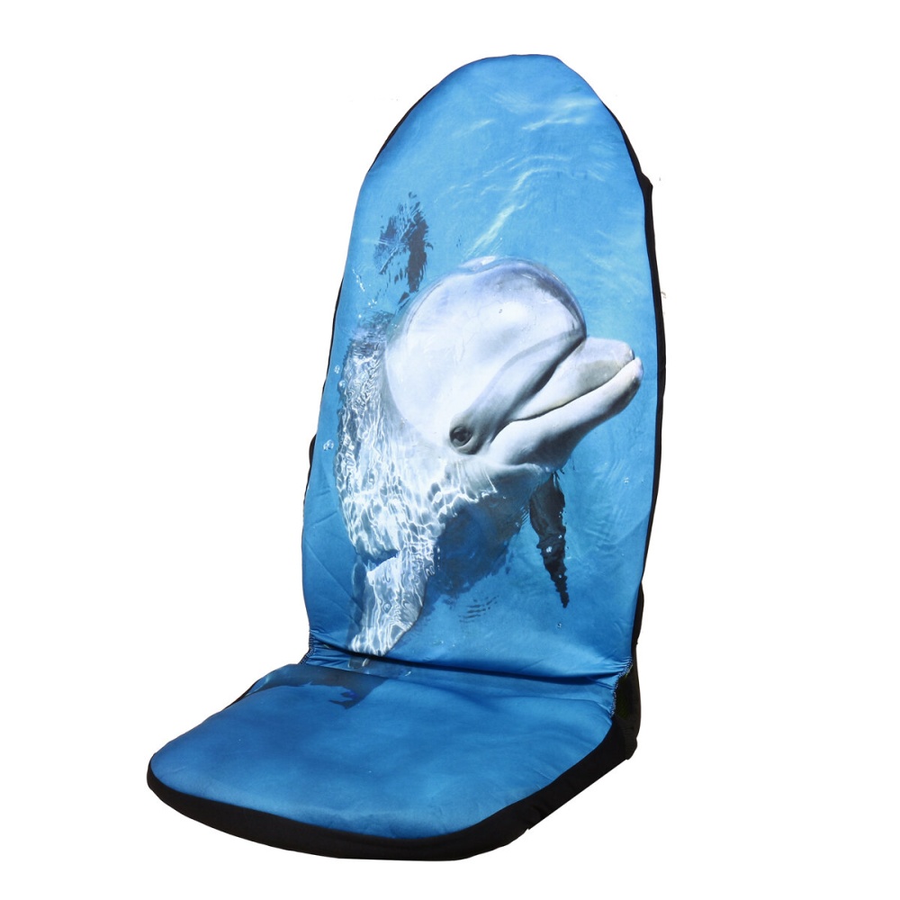 1PCS Car Seat Covers Animal Print Dolphin Highback Seat Cushion Protector Uinversal - #1 - Image 2