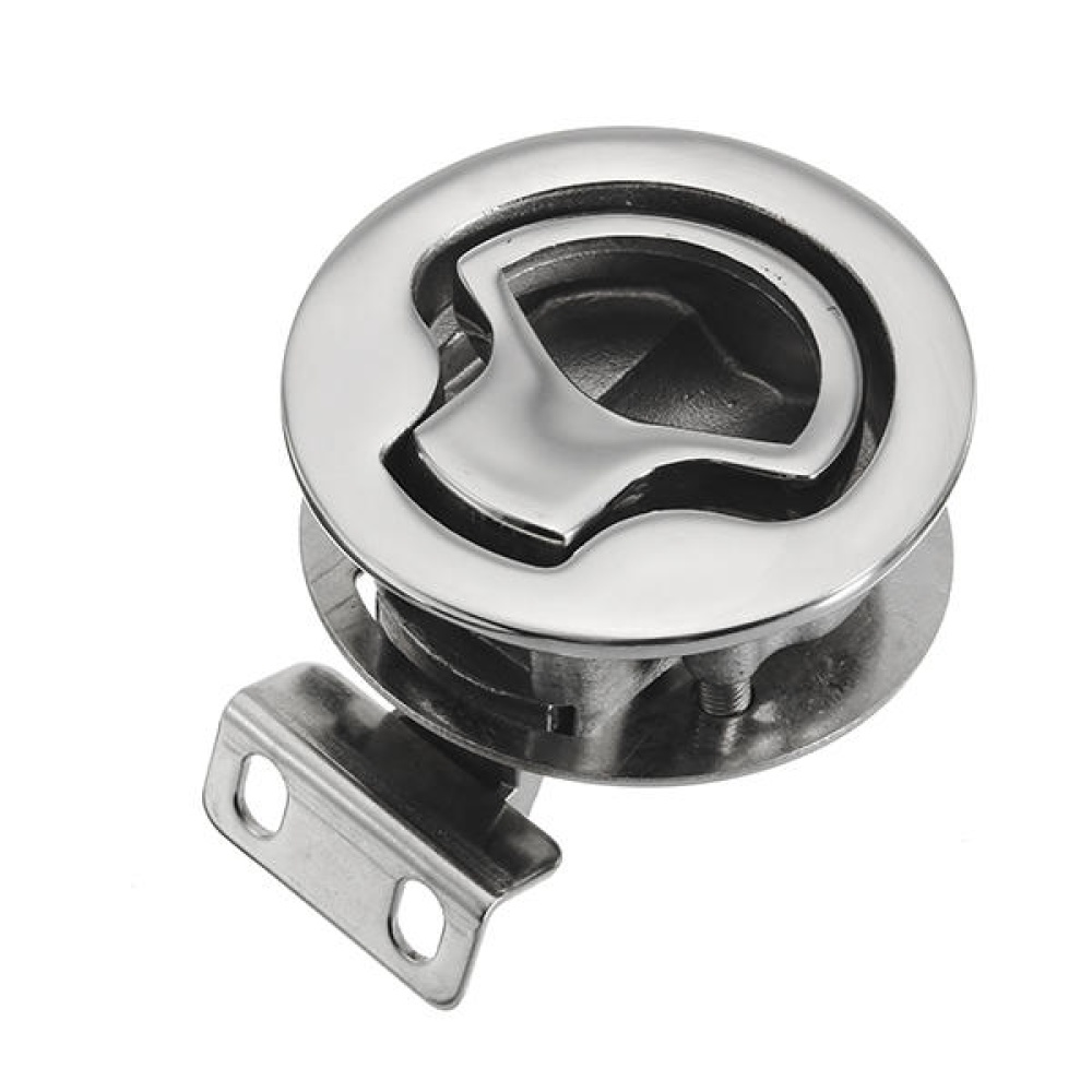 Stainless Steel 2 Inch Flush Pull Latch Push To Close Lift Handle Marine Boat Hatch - Image 2