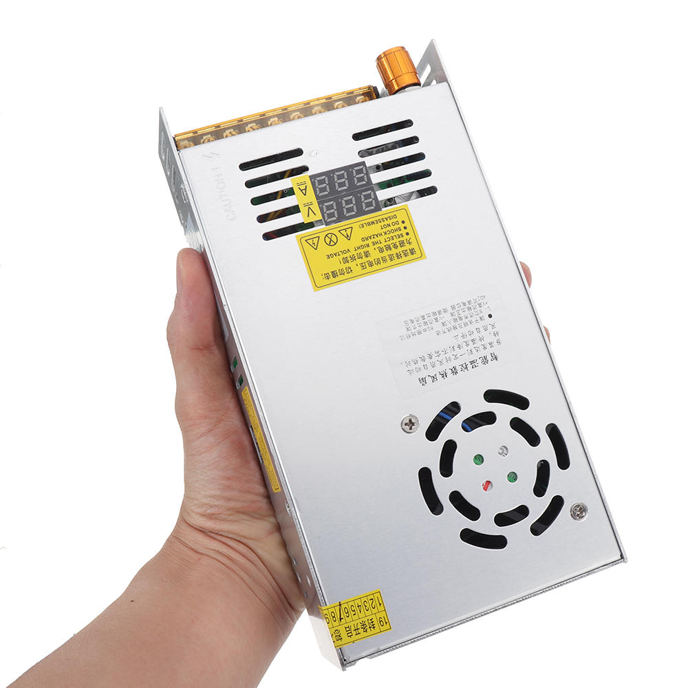 HJS Switching Power Supply SMPS Transformer AC 110/220V to DC 0-12/24/36/48V 480W with Dual LCD Digital Display - DC 0V-36V - Image 2