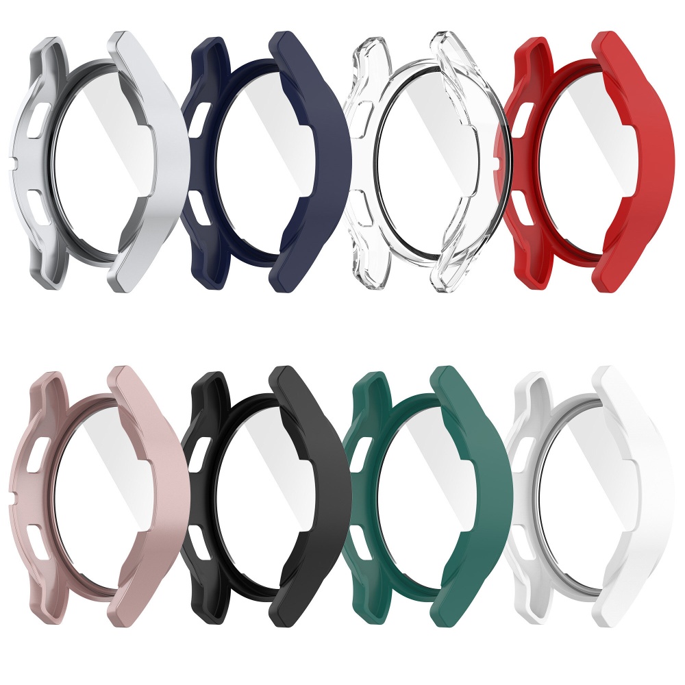 Bakeey Anti-Scratch Shockproof PC+HD Clear Tempered Glass Full Cover Watch Case Cover for Samsung Galaxy Watch 4 40MM/44MM - Black 40mm