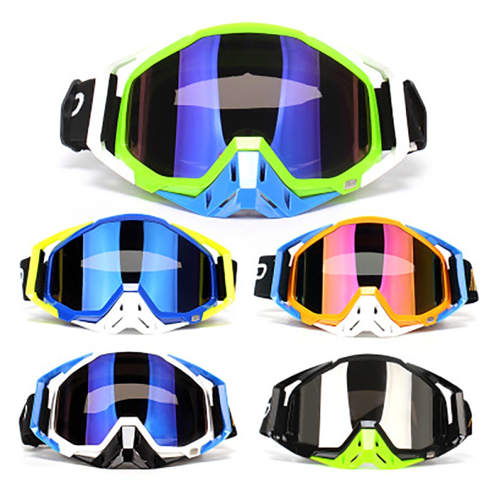 Ski Goggles Windproof Motorcycle Snowboard Cycling Anti Fog UV Glasses Eyewear - Black - Image 2